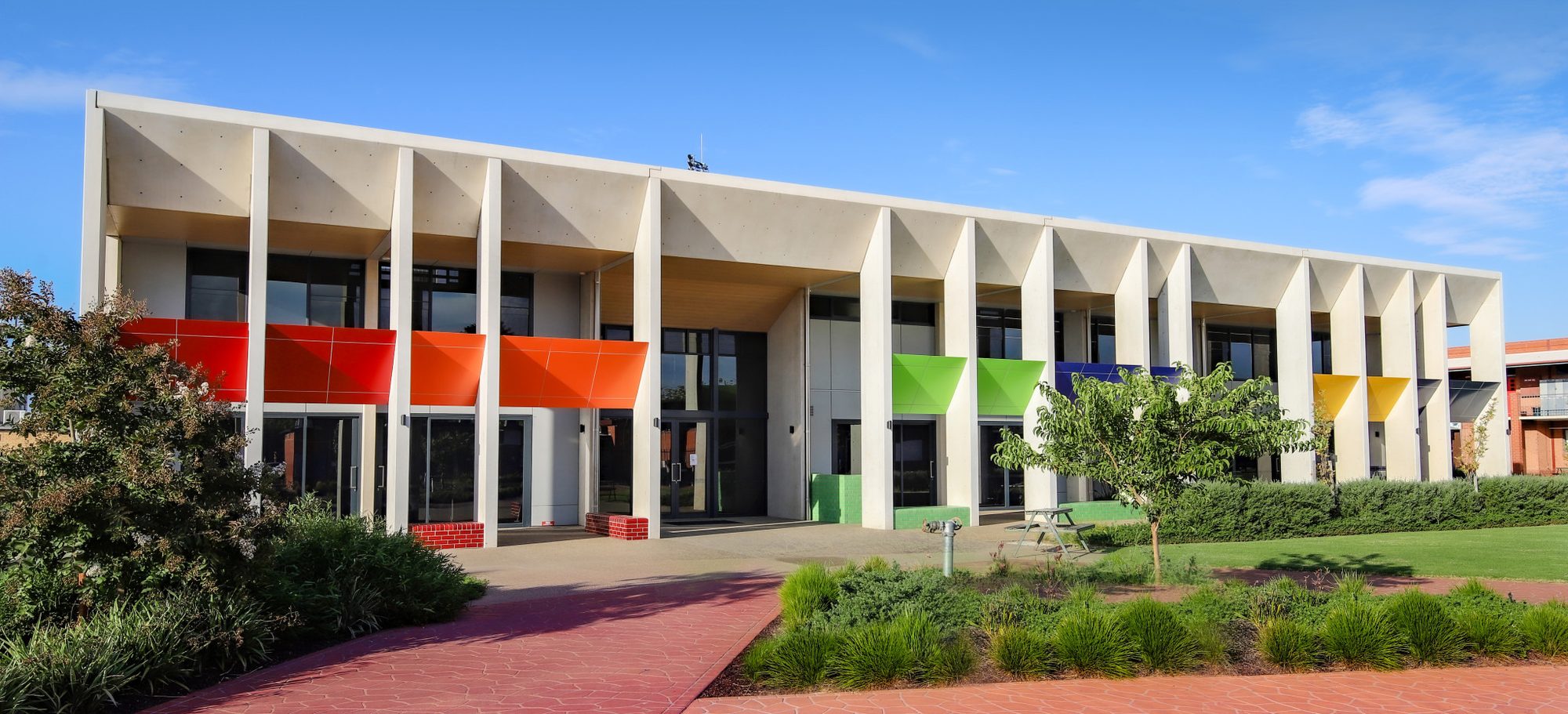 Contemporary learning building at Notre Dame College